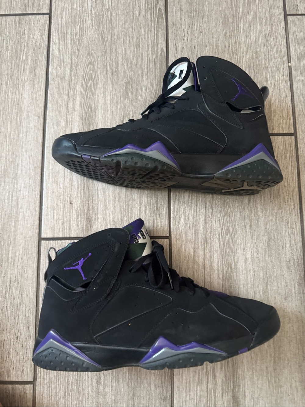 Jordan Men’s High-Top Basketball Shoes - Black & Purple